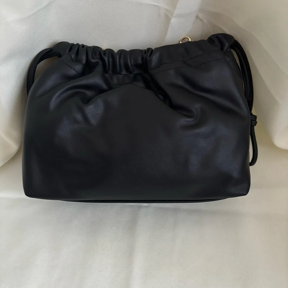 Universal Thread Black Clutch with Gold Chain - Picture 2 of 5